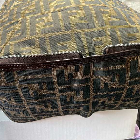 Fendi Packable FF Logo Tote Bag – Brown Zucca Canvas + Zip Pouch | COA Included - Picture 6 of 12